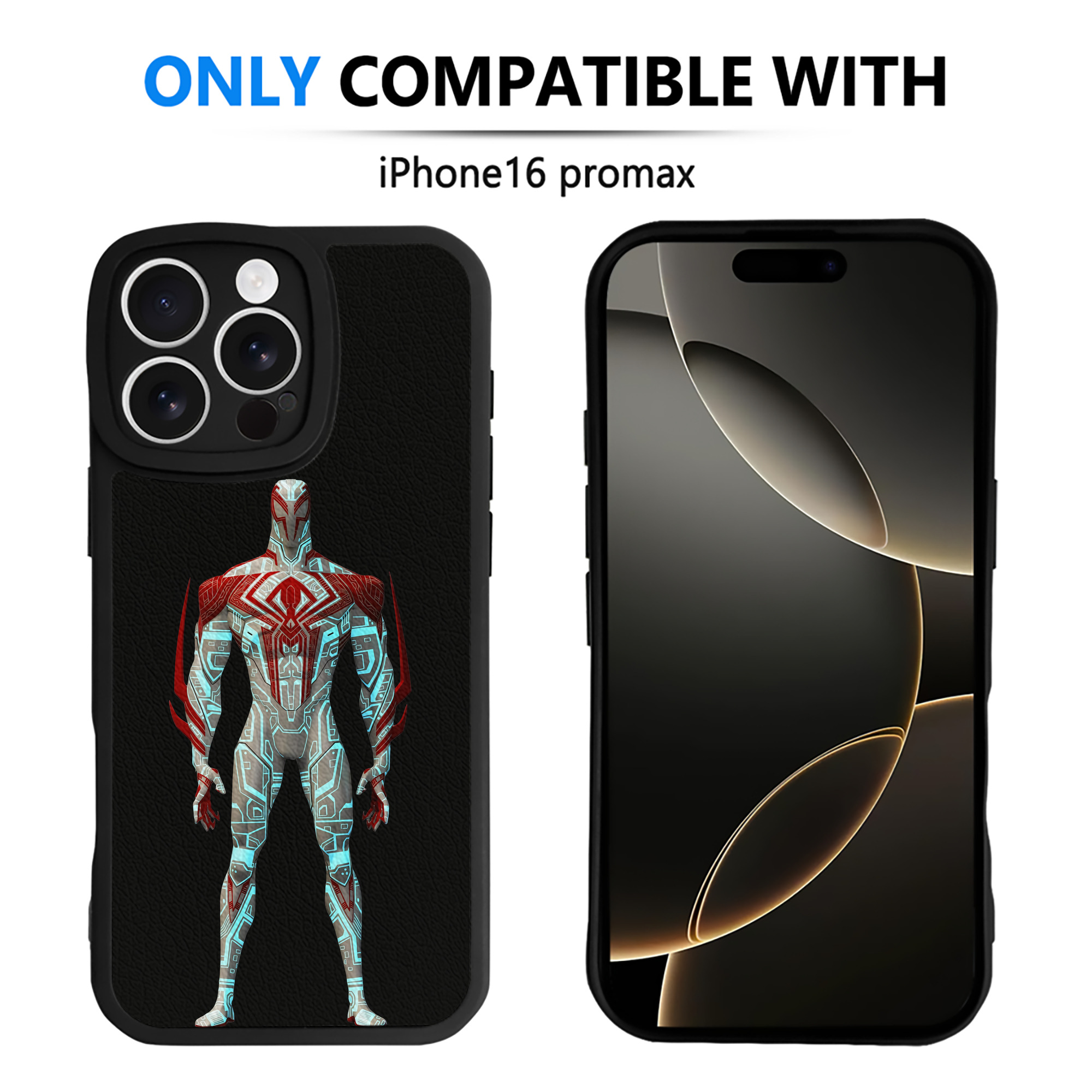 Spider Man スパイダーマン 【iPhone 16シリーズ対応】シリコンスマホケース（レザー調） 材質：シリコン